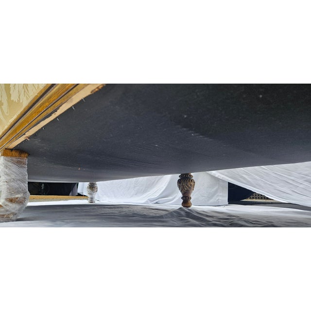 Century French Louis XVI Hand-Carved Walnut Sofa For Sale - Image 10 of 15