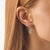 19th Century Pair of French Victorian Rose Cut Diamond 18k Yellow Gold Platinum Cluster Earrings For Sale - Image 4 of 5