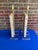 Late 19th Century Pair Antique Bleached Marquetry Architectural Fragment Lamps W/Lucite Bases For Sale - Image 5 of 9