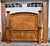 Wood Vtg. Queen Size Wood Tuscan Style Complete Bed W/Rails For Sale - Image 7 of 17
