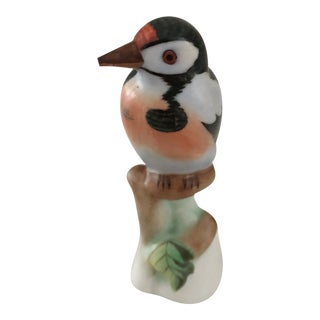 1990s Herend Hand Painted Porcelain Bird For Sale