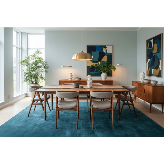Teak Armchair in Hallingdal 65 Upholstery by Thomas Harlev for Farstrup Møbler, Denmark, 1960s, Set of 2 For Sale - Image 11 of 18