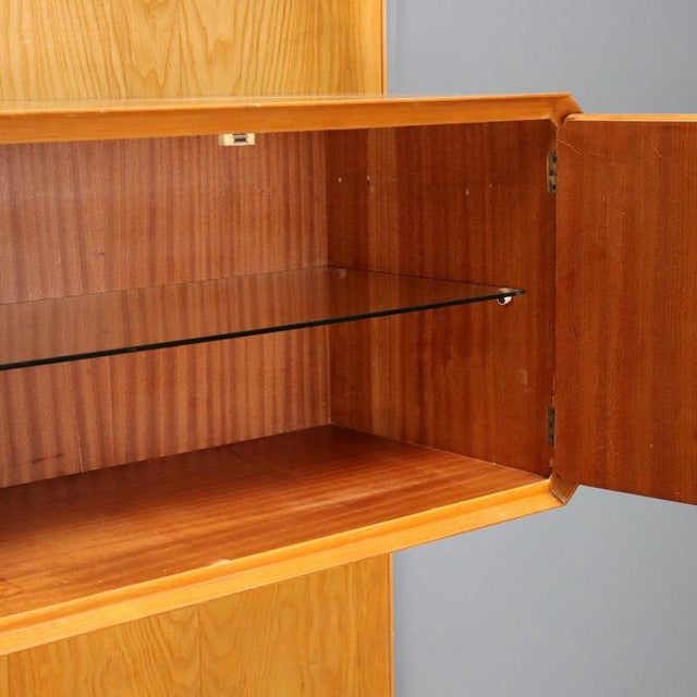 Maple Wall Bookcase, 1960s For Sale - Image 4 of 16