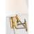 Paulo Small Bracket Light in Hand-Rubbed Antique Brass with Linen Shade Designer: Thomas O'Brien Finish: Hand-Rubbed...