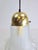 Vintage Glass & Brass Handkerchief Pendant Lamp from Peill & Putzler, 1960s For Sale - Image 9 of 11