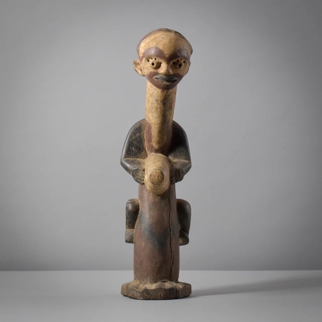 African Early 20th Century Ngwaka Painted Figure For Sale - Image 3 of 13