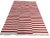 Handmade Cotton Striped Rug, Red and White - 12'x15' For Sale - Image 9 of 10