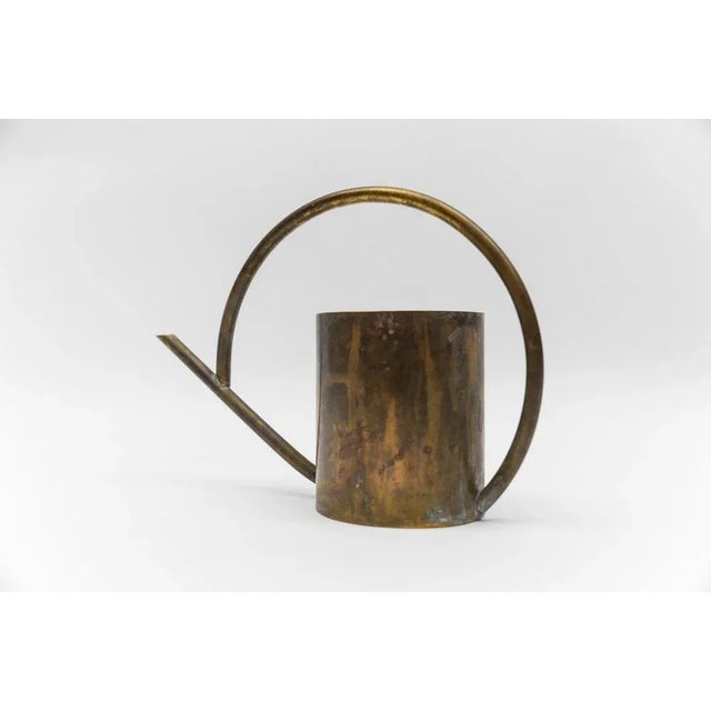 1950s Art Deco Bauhaus Watering Can in Massive Brass, Germany, 1950s For Sale - Image 5 of 8