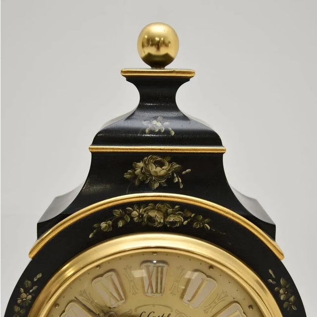 Vintage Swiss Hand-Painted Wall Clock from Le Castel, 1960s For Sale - Image 6 of 13