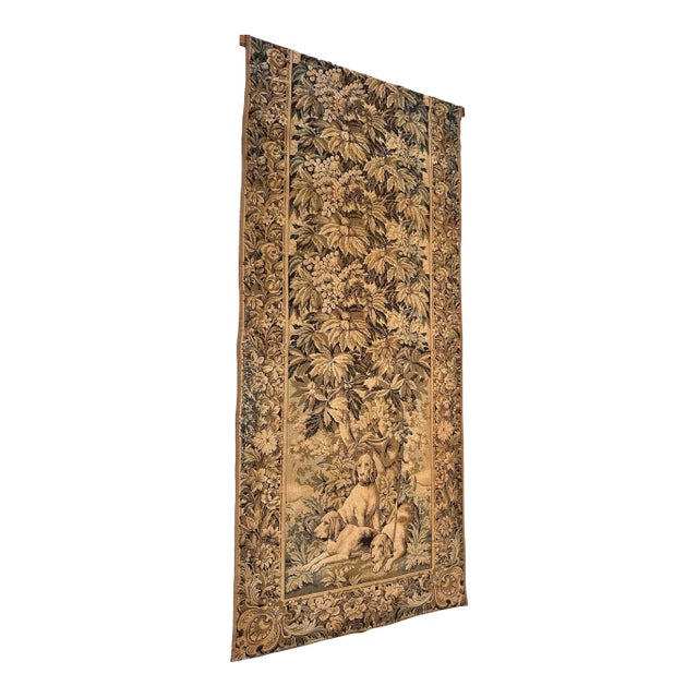 Late 19th Century Tapestry of Hunting Dogs For Sale