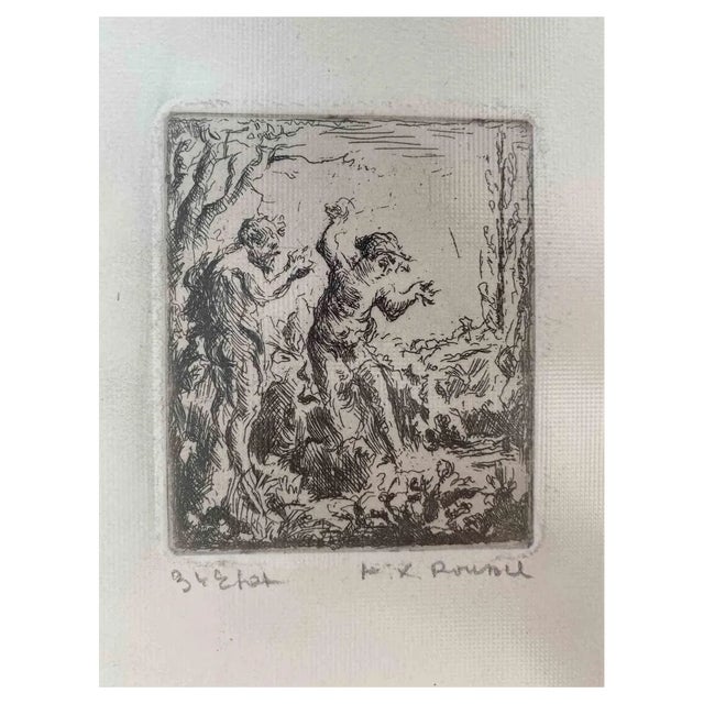 Ker Xavier Roussel, Nude in Woods, Etching, 1920s For Sale