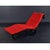 Scandinavian Modern Black Leather and Red Wool Reversible Chaise Lounge from Westnofa, Norwegian, 1950s For Sale - Image 10 of 14