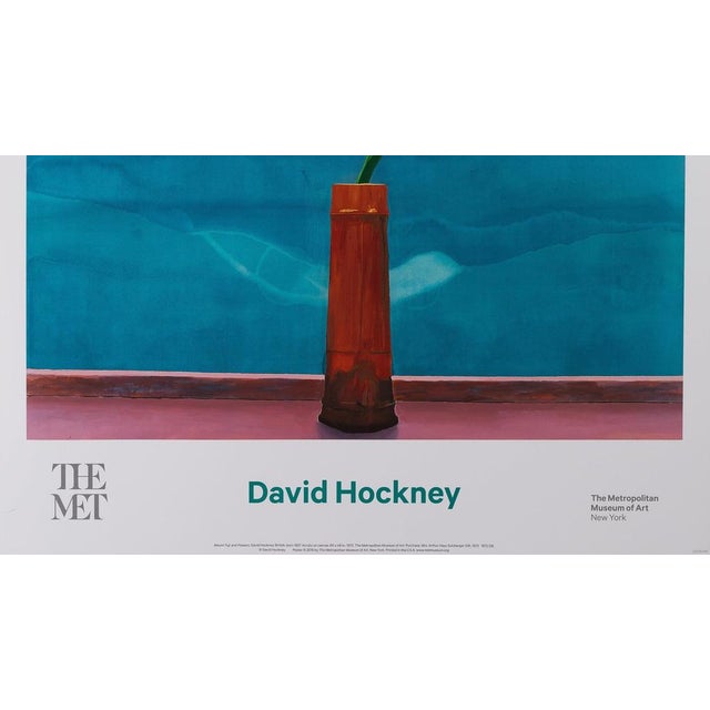 Mount Fuji and Flowers Poster after David Hockney For Sale - Image 4 of 6