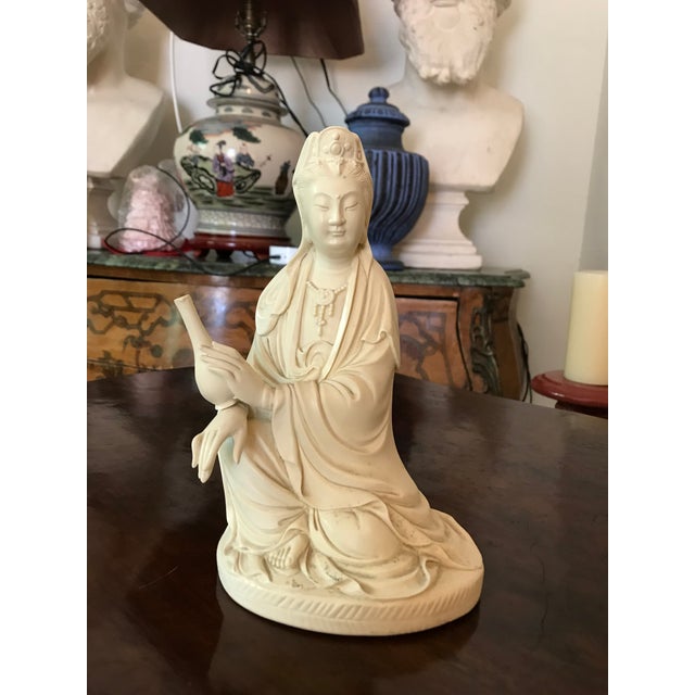 Vintage Chinese Resin Kwan Yin Buddha Figurine Chairish