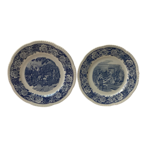 1940s Homer Laughlin China Plates- Set of 2