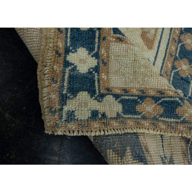 Textile Turkish Mini Rug Oriental Hand Knotted Vintage Rug 1'9" x 3'8" #16518 For Sale - Image 7 of 8