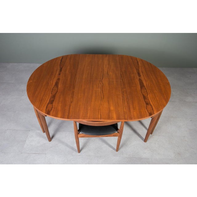 Dining Table & Roundette Chairs by Hans Olsen for Frem Røjle, Denmark, 1960s, Set of 5 For Sale - Image 12 of 18