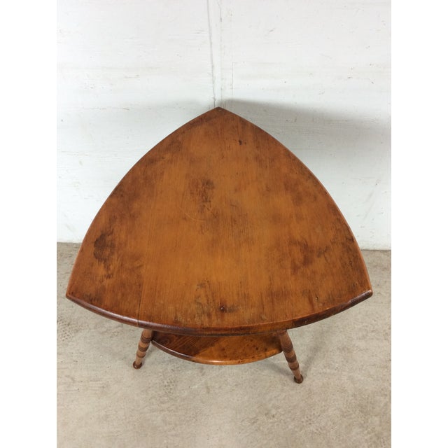 1930s Mid Century Accent Table With Turned Wood Bamboo Style Legs For Sale - Image 5 of 18