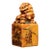Vintage Shoushan Stone Seal With Carved Mythical Beast (Pixiu) Finial For Sale