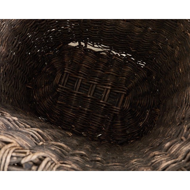 Large Rustic French Provincial Wine Harvest Basket For Sale - Image 11 of 18
