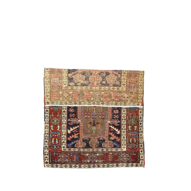 Antique Persian Heriz Rug 3'3" x 4’6". The numerous rugs of the famous NW Persian weaving district, from small scatters to...