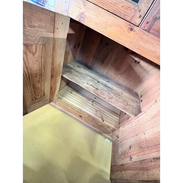 Large Breton Trade Cabinet in Pitch Pine For Sale - Image 5 of 16