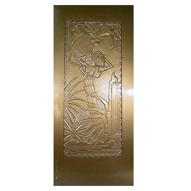 Large Gold 7' Foot Coco Bongo Door custom-made for the 1994 film "The Mask" starring Jim Carrey. This large gold door is...