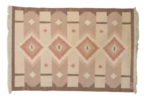 Mid-Century Swedish Kilim Rug, 1960s
