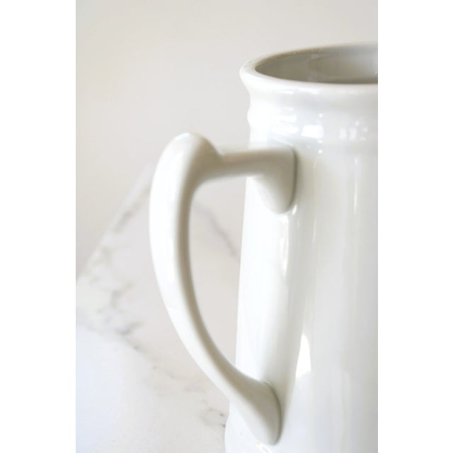 Farmhouse French Farmhouse Vintage "Steatita" Porcelain Pitcher For Sale - Image 3 of 5