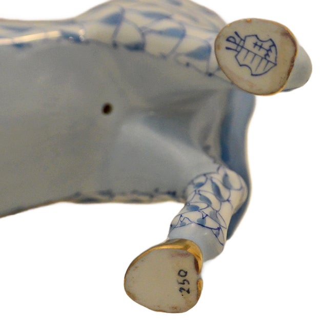 Herend Reserve Collection "Town Musicians of Bremen" Multi-Color Fishnet Figurine For Sale - Image 12 of 13