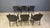 Animal Skin Italian Black Leather Dining Chairs, 1980s, Set of 6 For Sale - Image 7 of 15