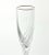2000 - 2009 Lenox “Debut (Gold)” Crystal Fluted Champagne Glasses - Set of 8 For Sale - Image 5 of 6
