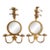 Mid-Century Italian Gilded Floral Mirror Sconces For Sale
