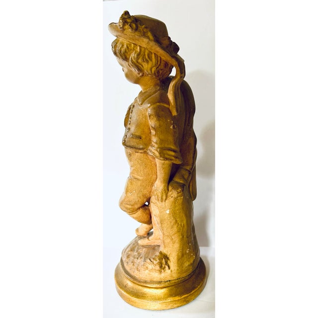 Ceramic Pair of Borghese Terra Cotta Figurines, 1890 For Sale - Image 7 of 12
