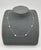 A sophisticated platinum necklace featuring 10 natural round-cut white diamonds totaling approximately 1.59 carats, with a...