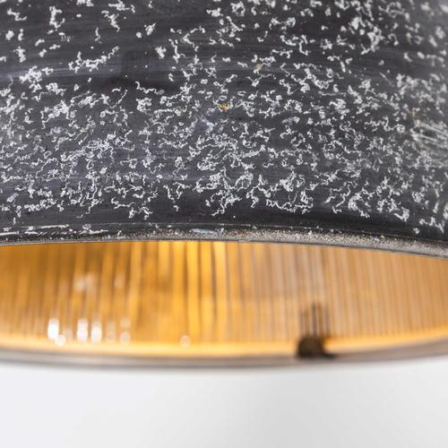 Metal Mottled Prismatic Pendant Lamp from Holophane, 1940s For Sale - Image 7 of 14