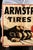 American Vintage Armstrong Tires Double-Sided Tin Flange Service Station Sign For Sale - Image 3 of 11