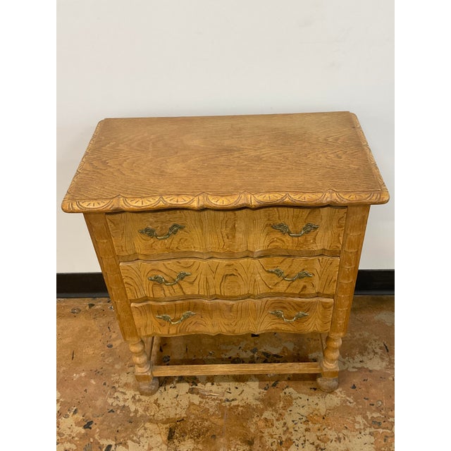 1970s 1970s Diminutive Oak Cabinet in Manner of Henning Kjaernulf For Sale - Image 5 of 17