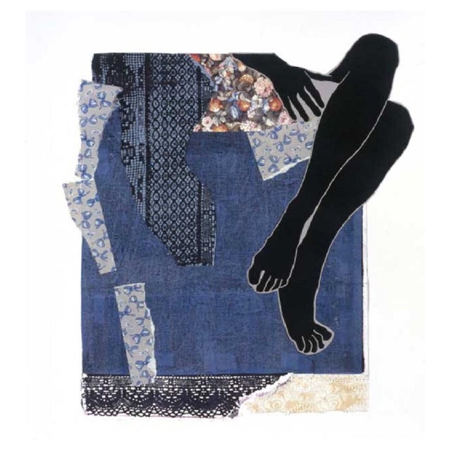 Jowita Wallner, Untitled, Linocut & Collage on Paper, 2004 For Sale