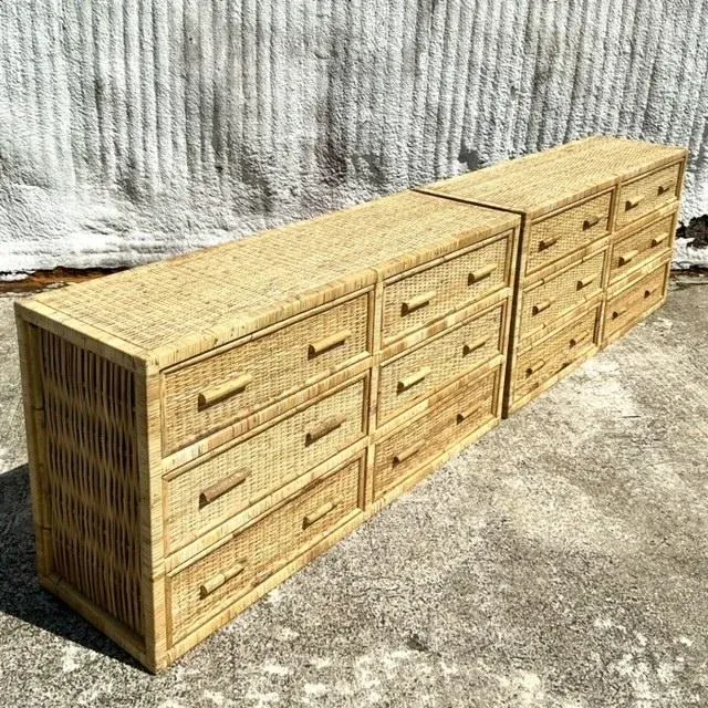 dressing screen Black Rattan Dresser main image 0