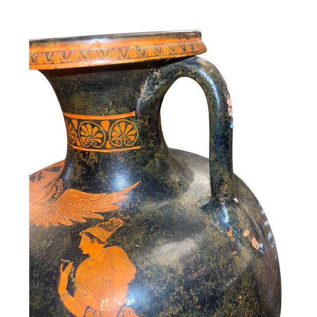 Black Late 20th Century Large Attic Style Red-Figure Hydria Museum Copy After Ancient Greek Pottery For Sale - Image 8 of 12