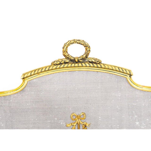 Antique French Empire Revival Fire Screen, 1800s For Sale - Image 10 of 11