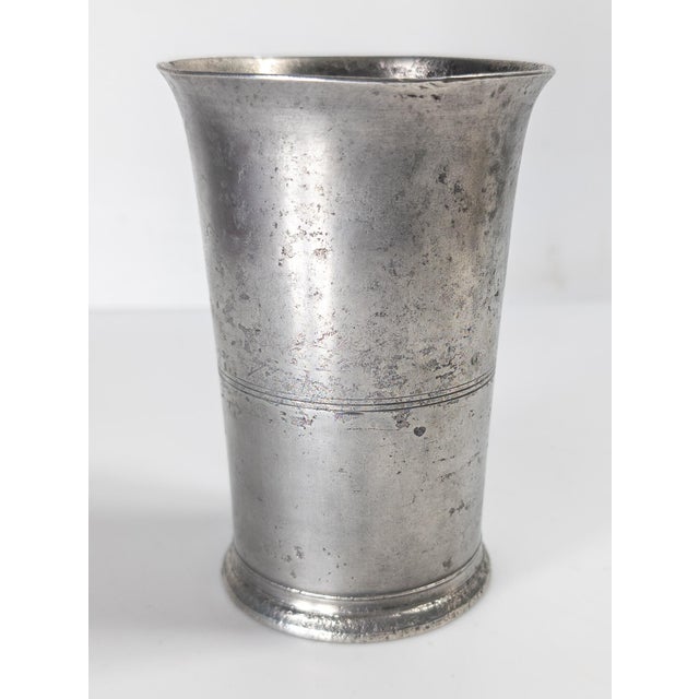 19th Century American Pewter Beaker Cup by Timothy Boardman & Co. Of New York For Sale - Image 4 of 12