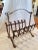 Faux Leather Strap Magazine Rack For Sale - Image 4 of 9
