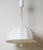 1980s Swedish White Fabric Shade Height-Adjustable Pendant Lamp, 1980s For Sale - Image 5 of 16