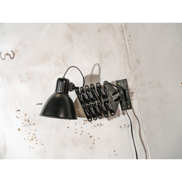 Stunning restored 1940s German Reif Dresden Scissor Lamp | Renovated Bauhaus Wall Lighting This restored 1940s Reif...