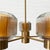 Scandinavian Modern Chandelier in Glass and Brass, 1960s For Sale - Image 11 of 14
