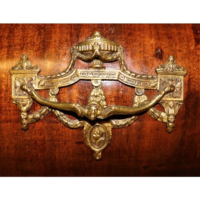 1750 Dutch Plum Pudding Mahogany Linen Press For Sale - Image 11 of 13