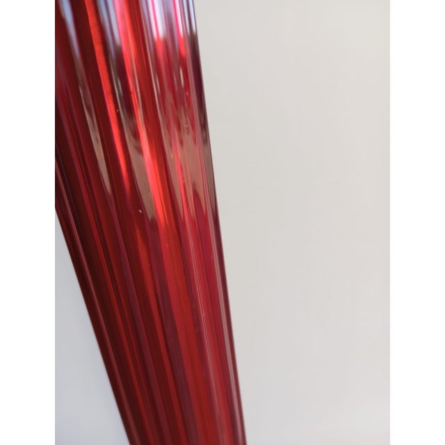 Fluted Murano Glass and Brass Floor Lamp, Italy, 1970s For Sale - Image 6 of 11