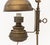 Early 20th Century Vintage Brass Adjustable Electrified Oil Lamp For Sale - Image 5 of 9